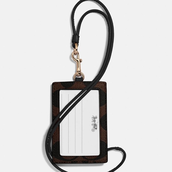 COACH Id Lanyard In Signature Canvas - Picture 2 of 2